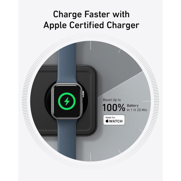 Anker 15W Ultra-Fast Foldable 3-in-1 Wireless Charging Station – Qi2 Certified for iPhone, Apple Watch, and AirPods - Image 4