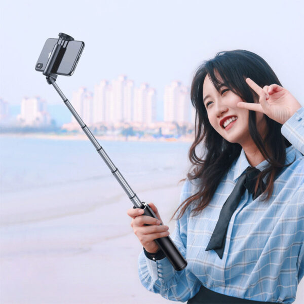 Baseus Fully Folding Selfie Stick with Tripod and Bluetooth Control - Aluminum Alloy - Image 7